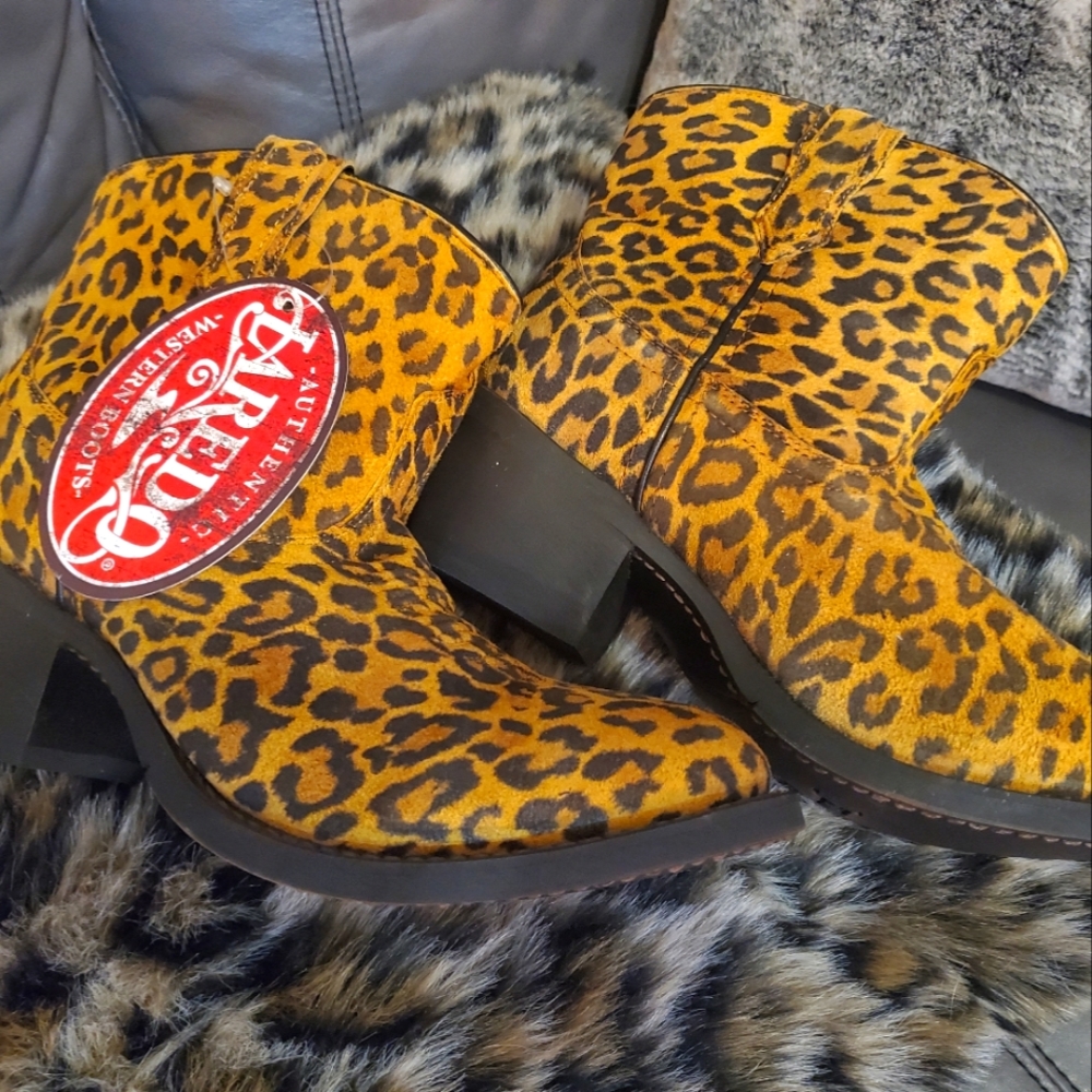 Leopard booties